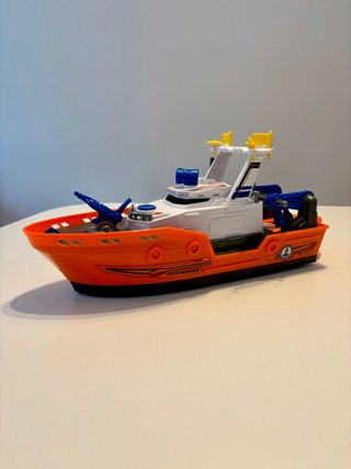 Barco de rescate con sonido