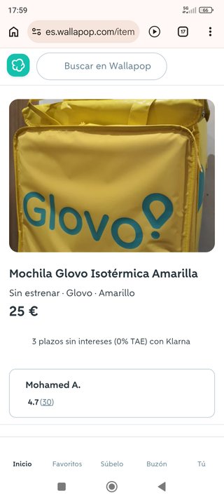 Casco bici amarillo y mochila isotérmica