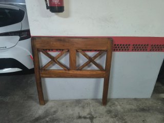 Cabecero de cama de madera 90