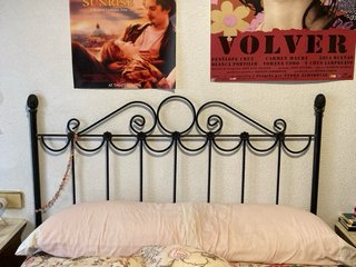 Cabecero de forja negro 135cm