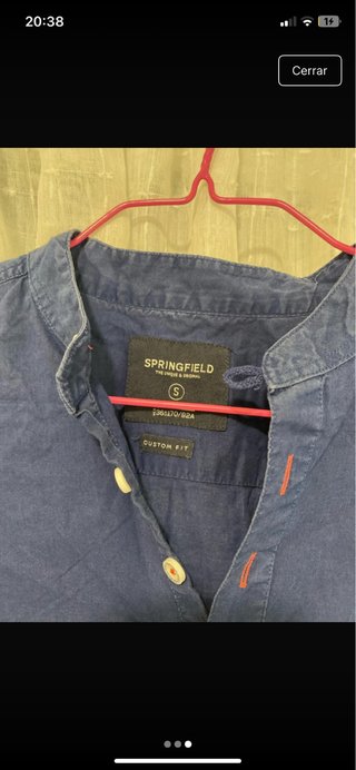 Camisa azul marino manga larga