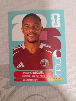 Cromo Mundial Pedro Miguel