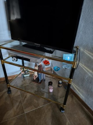Mesa de cristal para salón
