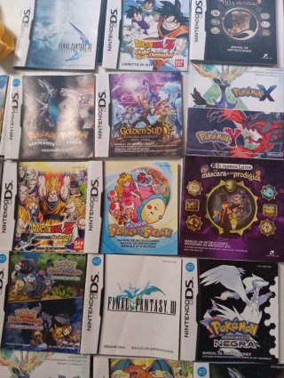Lote Manuales Videojuegos Nintendo DS