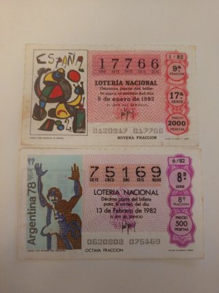 Lotería Nacional Mundiales 1982