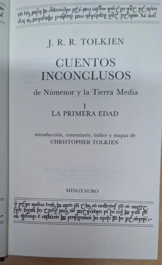 Cuentos inconcluso.Libro I La primera edad.Tolkien