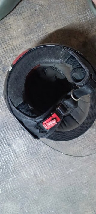 Casco Moto Jet Negro con mampara
