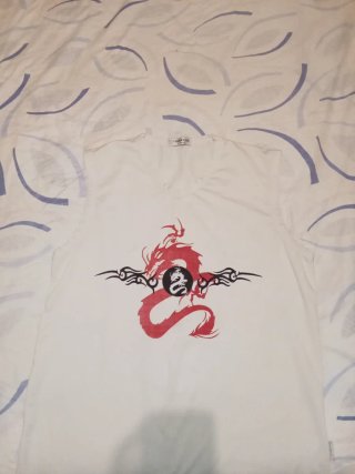Camiseta Dragon Estampado Verano Hombre