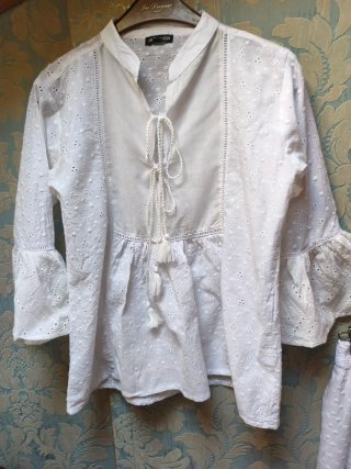 Conjunto Falda y Blusa Blanco
