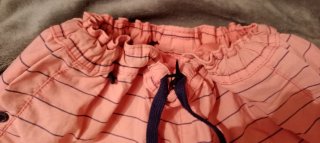 Bañador hombre rayas coral