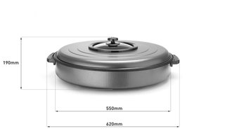 Sartén eléctrica multifunción XL HENDI 1600W
