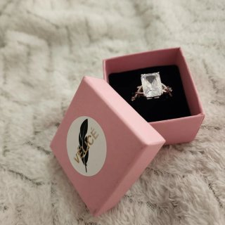 Anillo Plata 925 con Circonita Rectangular