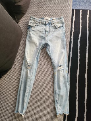 Pantalones cortos vaqueros Pull&Bear desgastados