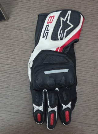 Guantes Moto Alpinestars SP8 Negros y Rojos