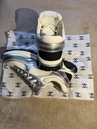 Zapatilla Talla 43 Plata/Blanco