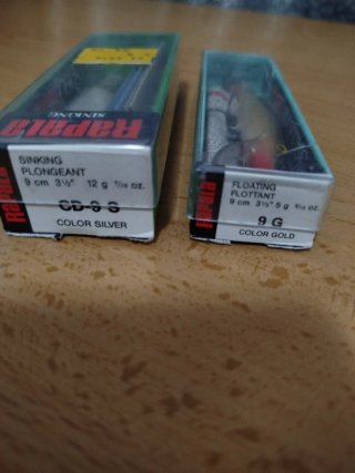 2 señuelos de pesca Rapala Vintage