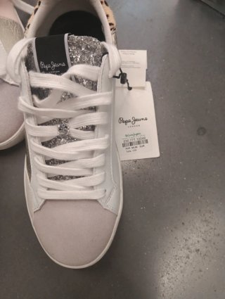 Zapatillas Pepe Jeans Talla 39 Beige/Blanco