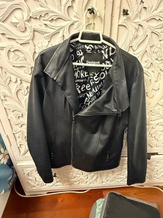 Cazadora Piel Sintética Desigual XXL