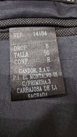 Traje Emilio Yuste Gris Oscuro Talla 56