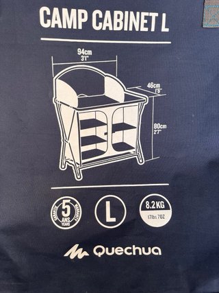 Cocina de camping plegable QUECHUA CAMP CABINET L