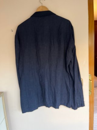 Blazer Zara Azul Marino 100% lino.