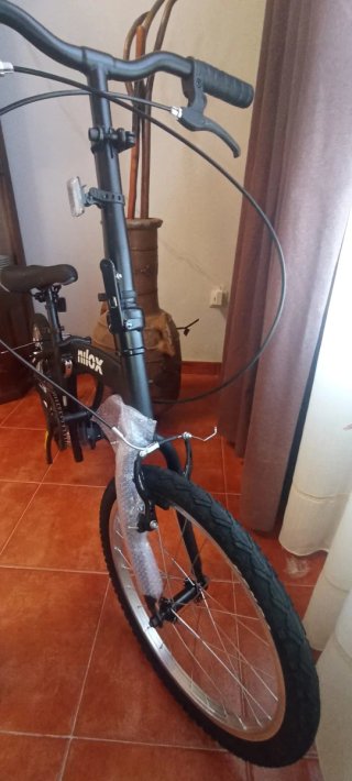 Bicicleta Plegable Nilox X0 Negra con caja origina