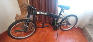 Bicicleta Plegable Nilox X0 Negra con caja origina