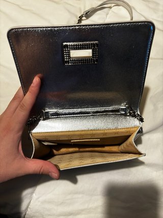 Bolso de fiesta plateado