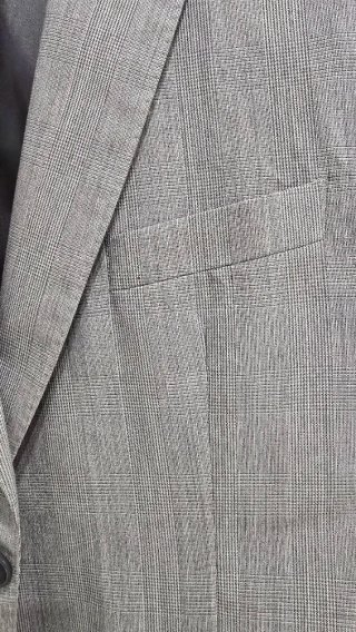 Traje Dustin Gris Cuadros Talla 56