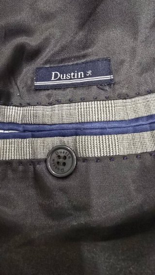 Traje Dustin Gris Cuadros Talla 56