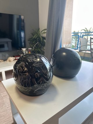 2 Cascos de Moto Integrales Negro Se venden juntos