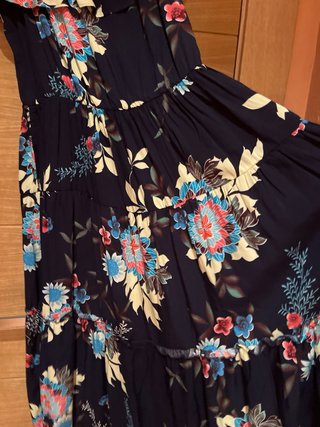 Vestido largo estampado floral