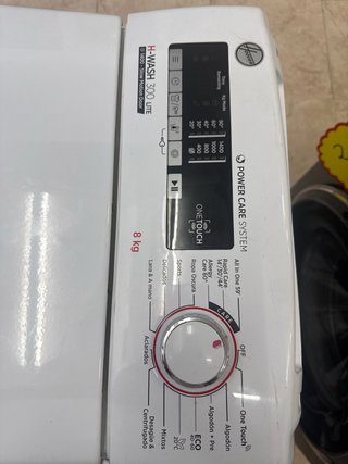 Lavadora Hoover Carga Superior Blanca