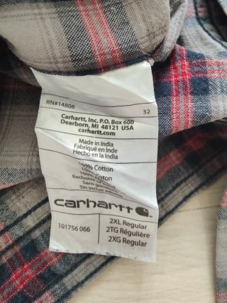 Camisa Carhartt cuadros Carhartt XXL Relaxed Fit