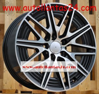 JUEGO DE 4 LLANTAS MERCEDES 8849 BLACK MET r694373