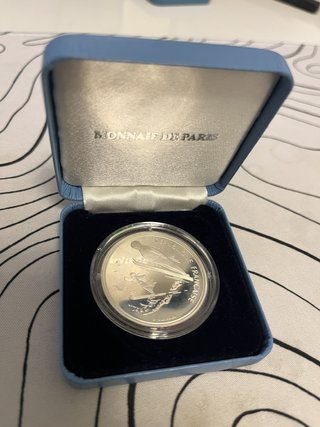 Lote 8 Monedas Plata JJOO Albertville 1992.