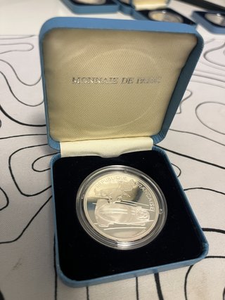 Lote 8 Monedas Plata JJOO Albertville 1992.
