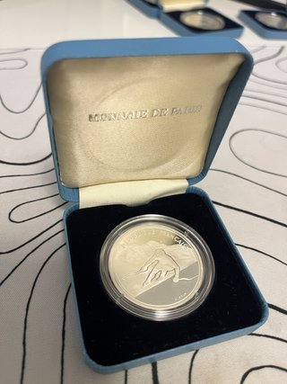 Lote 8 Monedas Plata JJOO Albertville 1992.
