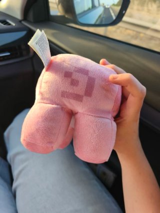 Cerdo Minecraft Peluche Rosa