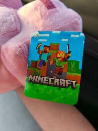 Cerdo Minecraft Peluche Rosa