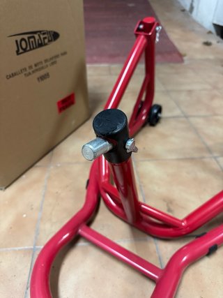 Caballete Delantero Moto Universal Rojo