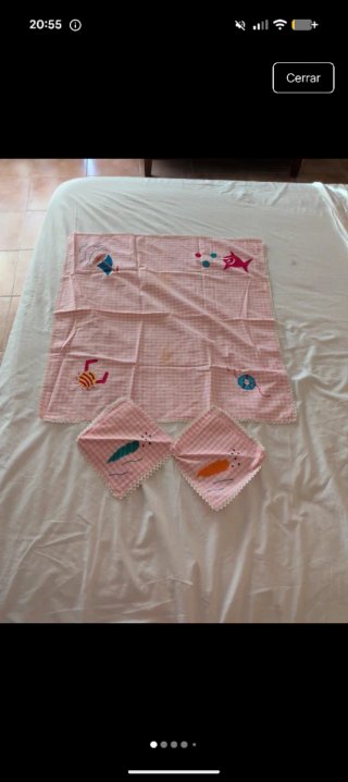 Mantel verano bordado infantil