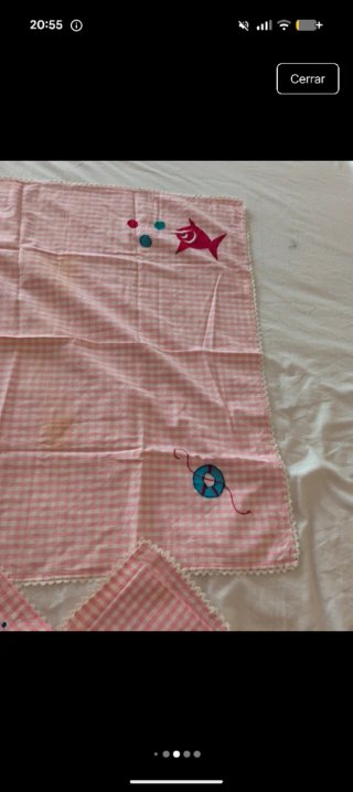 Mantel verano bordado infantil