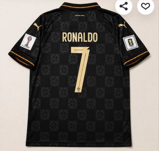 Camiseta Portugal Ronaldo Negra Puma