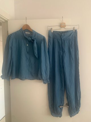 Conjunto vaquero pantalon y camisa
