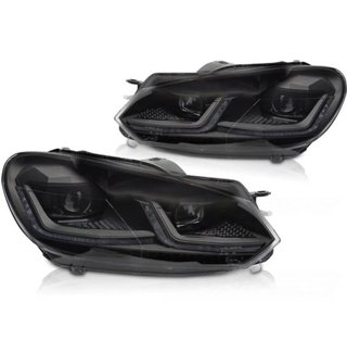 Faros delanteros Volkswagen Golf 6 MK6 Led Secuenc