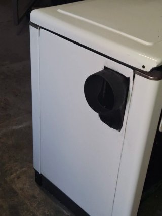 Estufa de leña cocina blanca Calentar y cocinar