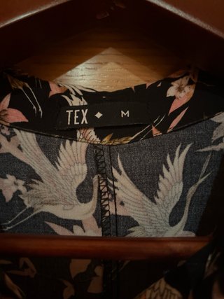 Vestido estampado pájaros y flores