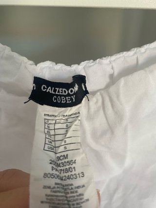 Mono blanco Calzedonia con bordado