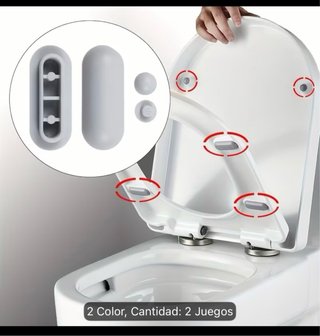 Reductores de ruido para tapa de inodoro